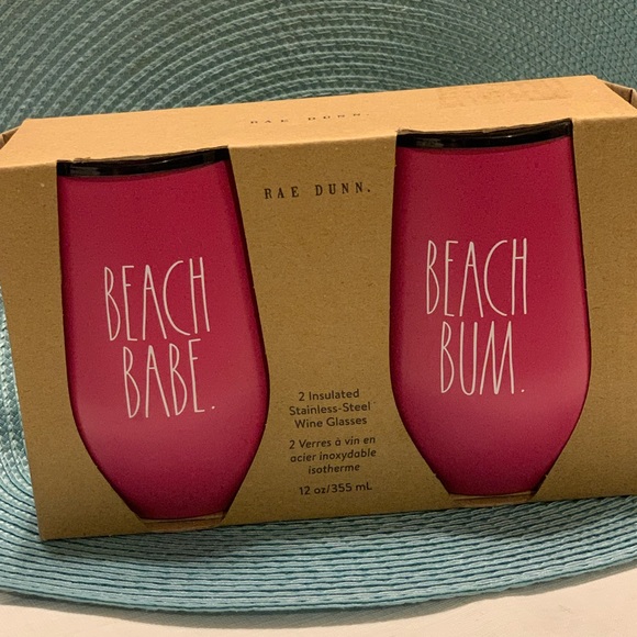 Rae Dunn Other - Rae Dunn stainless steel wine glass